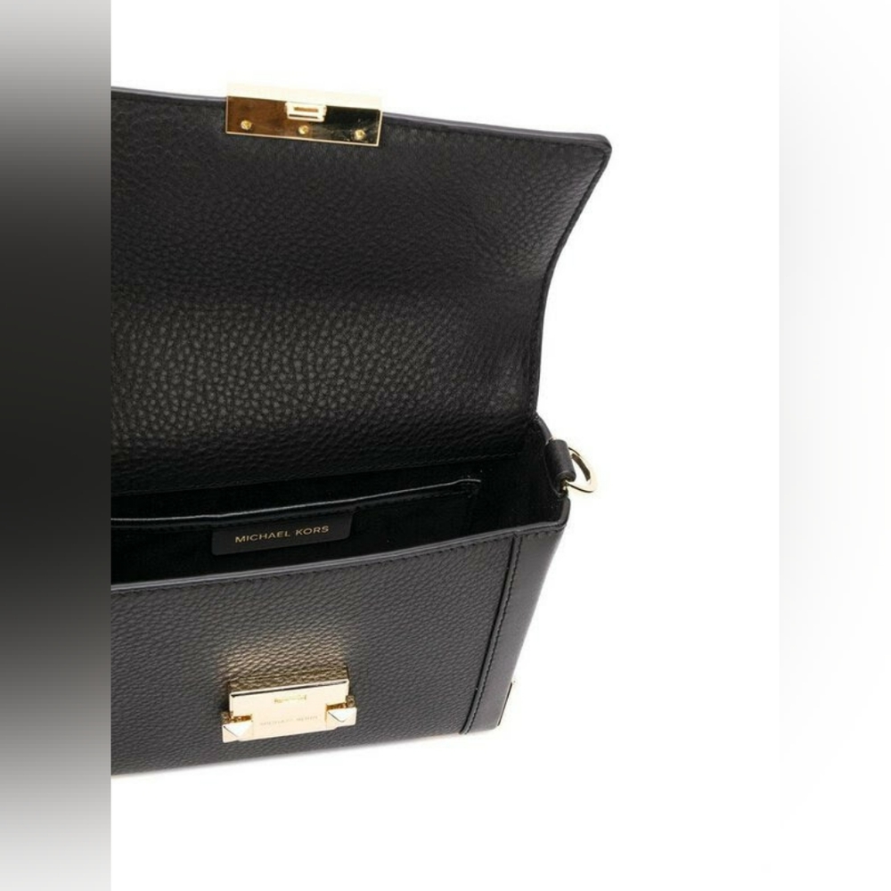 Brand New With Tags MK Michael Kors Jayne Black Conv Belt bag Xbody Leather